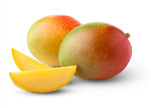 whole mangos and slices